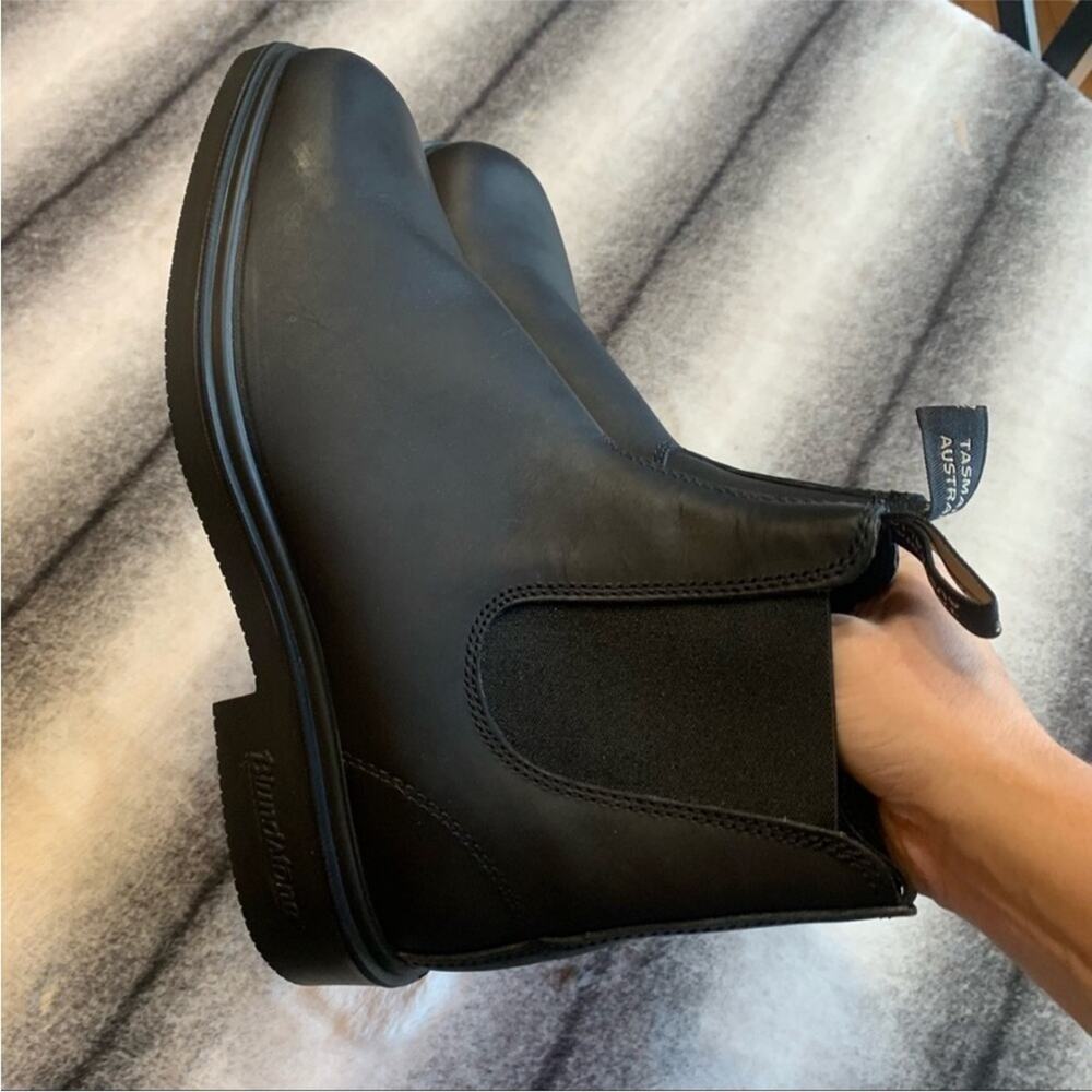 Blundstone Mens 063 Chelsea Boots Black Leather Pull On AU 10.5 / US 11.5 EUC